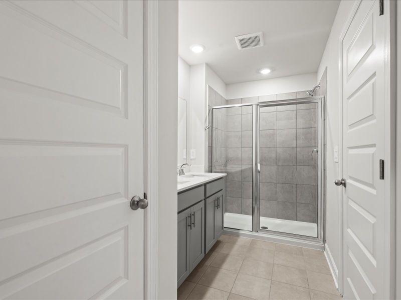 Furnished interior view inside a new home in Valentine Townes, Greer (Image 7).
