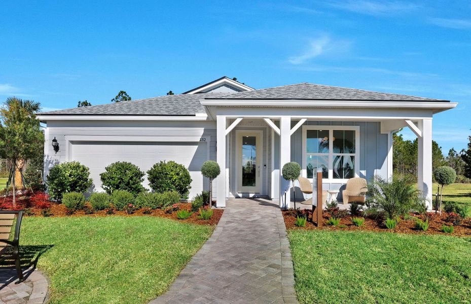 Representative exterior details of a home built from the Highgate by Pulte Homes in The Landings at Saint Johns, St. Johns (Image 3). Representative exterior details of a home built from the Highgate by Pulte Homes in The Landings at Saint Johns, St. Johns (Image 3).