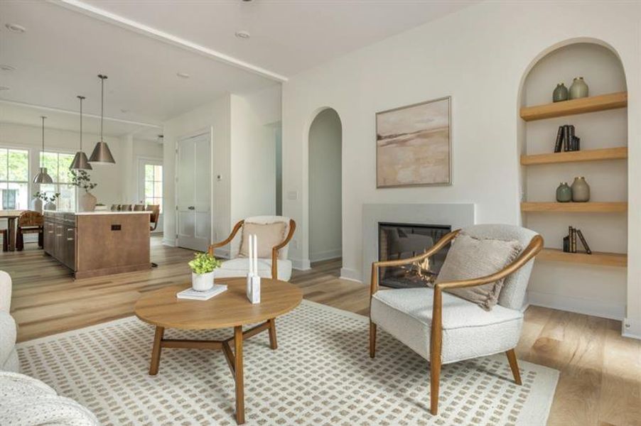 Furnished interior view inside a new home in , Atlanta (Image 9).