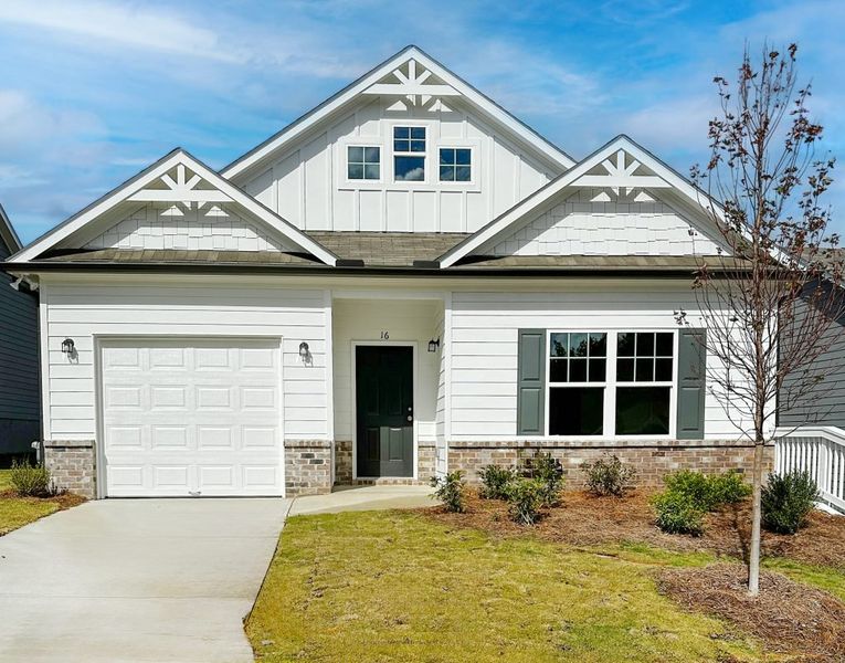 Representative exterior photo of a completed home built from the Augusta by Piedmont Residential in Villages at Cedar Hill, Dallas, GA (Image 24).
