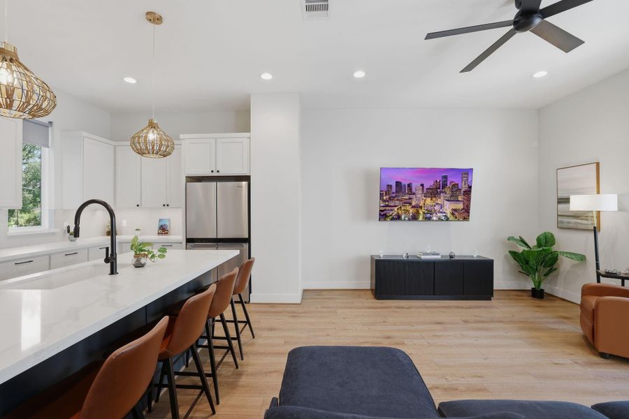 Furnished interior view inside a new home in , Houston (Image 14).