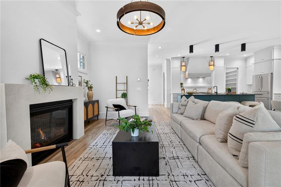 Furnished interior view inside a new home in , Atlanta (Image 5).