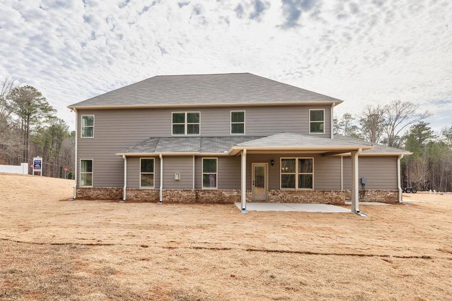 Exterior details and patio area of a home in Ruby Creek Estates, Atlanta (Image 3). Exterior details and patio area of a home in Ruby Creek Estates, Atlanta (Image 3).