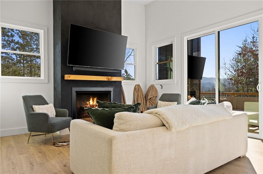 Furnished interior view inside a new home in , Blue Ridge (Image 18).