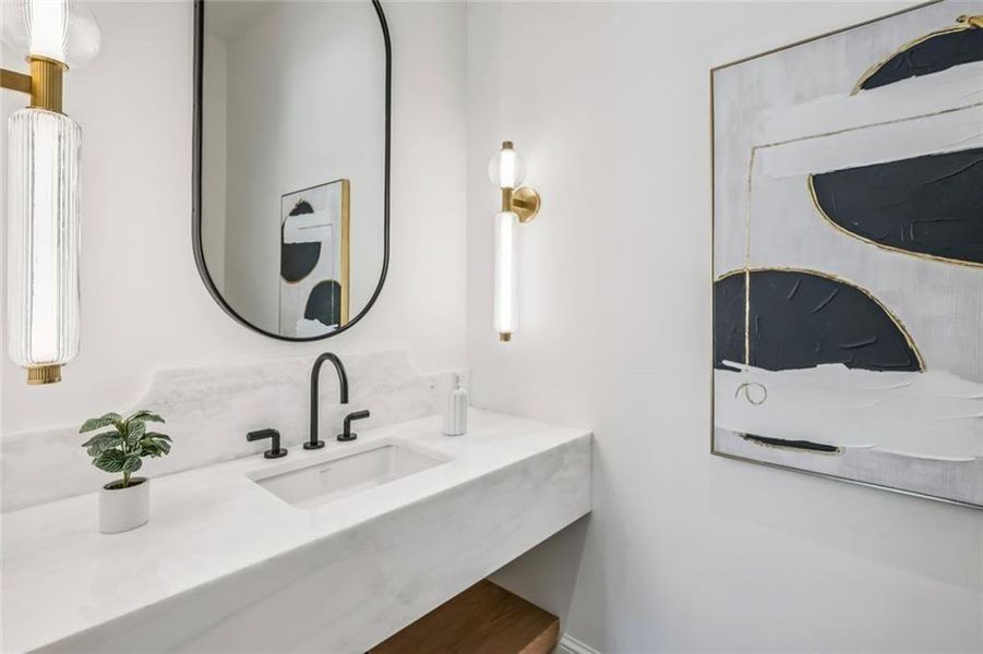 Furnished interior view inside a new home in , Atlanta (Image 36).