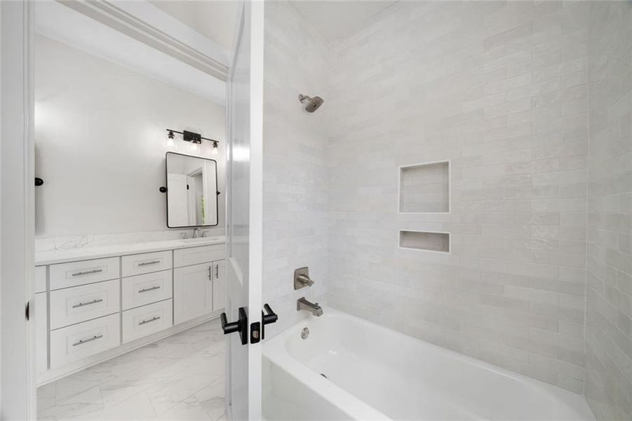 Furnished interior view inside a new home in , Atlanta (Image 46).