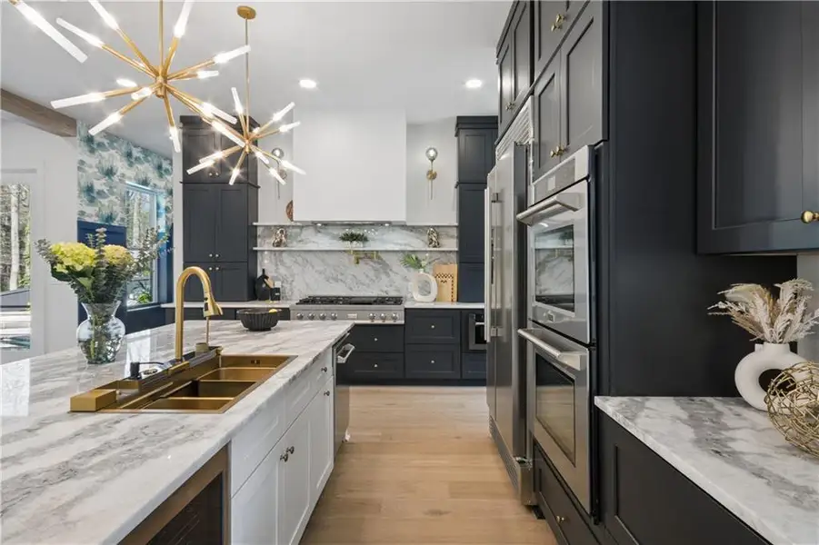 Furnished interior view inside a new home in , Atlanta (Image 37).