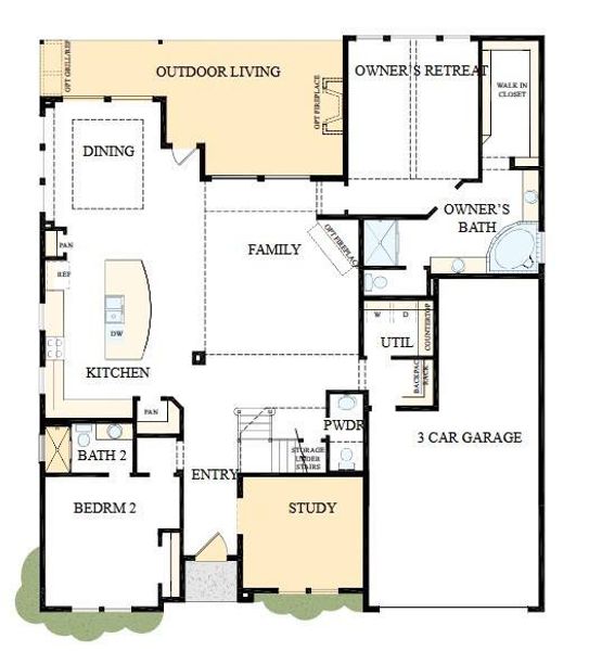 The success of a floor plan is the way you can move through it…You’ll be amazed at how well this home lives…We call it traffic patterns.