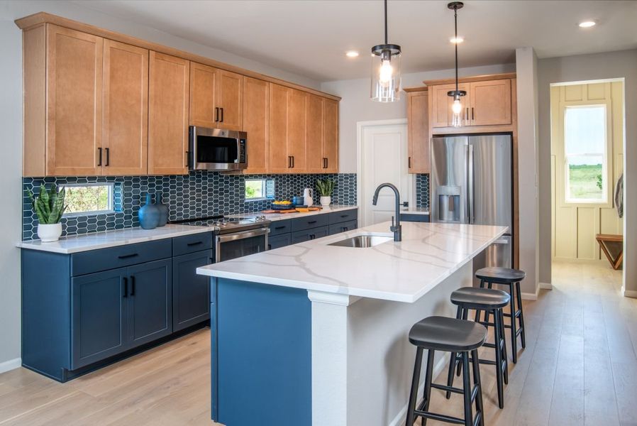 Furnished interior view inside a new home in Turnberry, Commerce City (Image 3).
