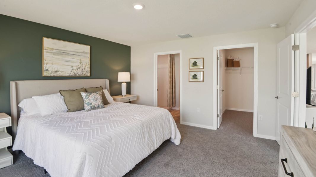 Furnished interior view inside a new home in Ocala Crossings South, Ocala (Image 13). Furnished interior view inside a new home in Ocala Crossings South, Ocala (Image 13).