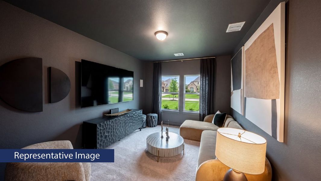 Representative furnished interior of a home built from the Madison Select F by First Texas Homes in Las Lomas, Forney (Image 9).