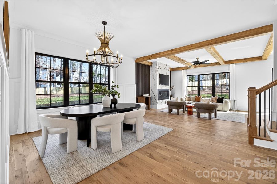 Furnished interior view inside a new home in , Charlotte (Image 36).