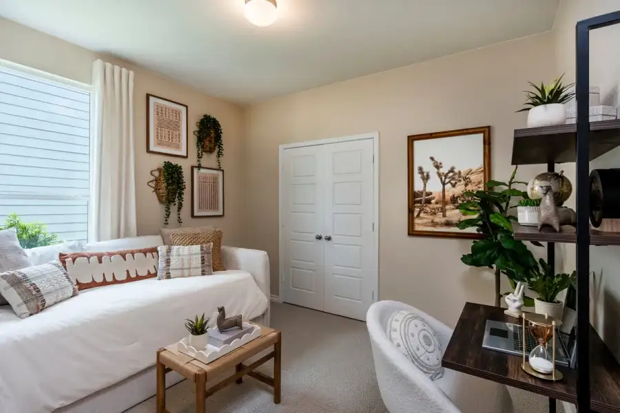 Representative furnished interior of a home built from the 1889 by KB Home in Espino Trails, San Antonio (Image 6).