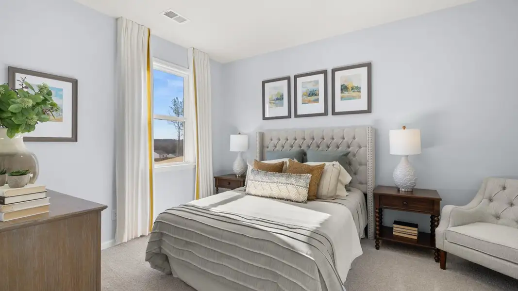 Representative furnished interior of a home built from the Denton by D.R. Horton in Jackson Landing, Jefferson (Image 31). Representative furnished interior of a home built from the Denton by D.R. Horton in Jackson Landing, Jefferson (Image 31).