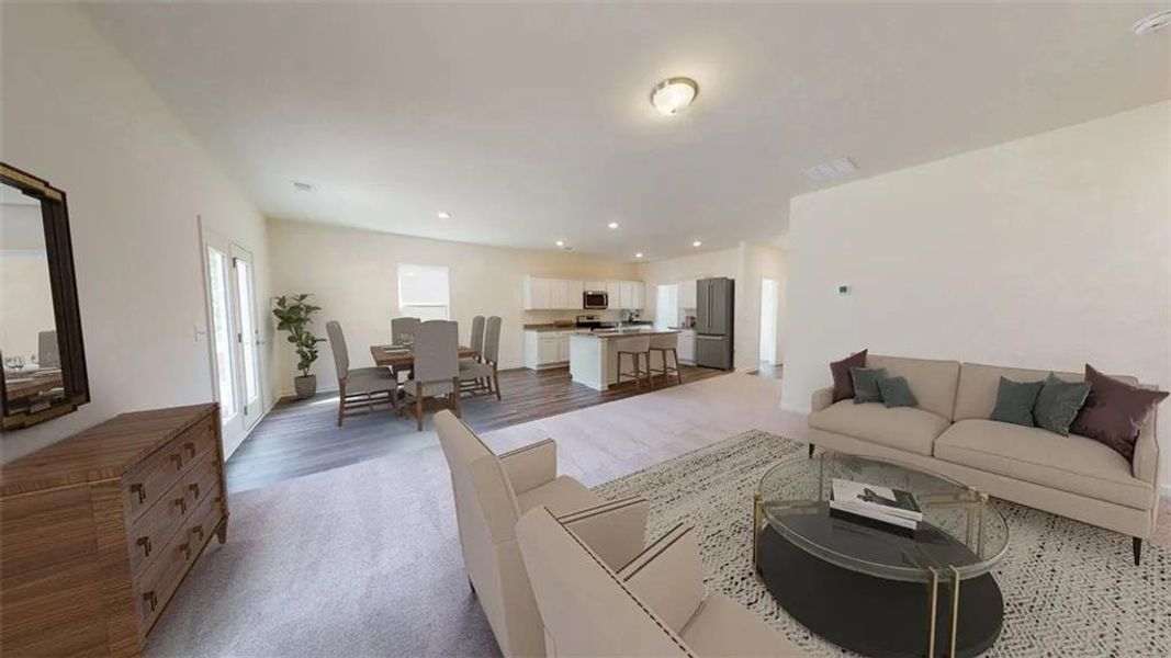 Furnished interior view inside a new home in Silverton, Dacula (Image 5).