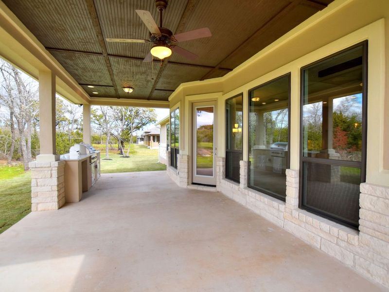 Representative exterior details of a home built from the Madera II by Giddens Homes in Scofield Farms Estates, Georgetown (Image 75).