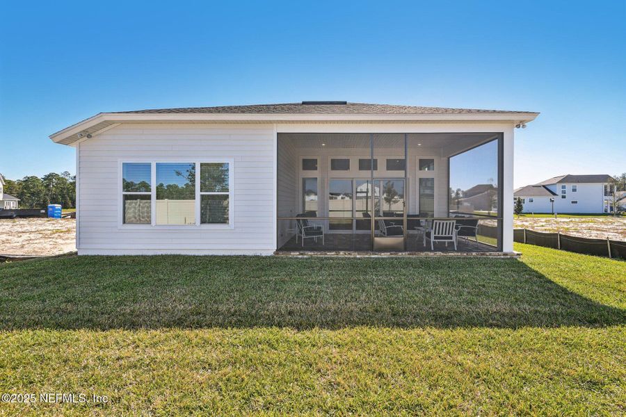 Exterior details and patio area of a home in Seabrook Village II, Ponte Vedra (Image 40). Exterior details and patio area of a home in Seabrook Village II, Ponte Vedra (Image 40).