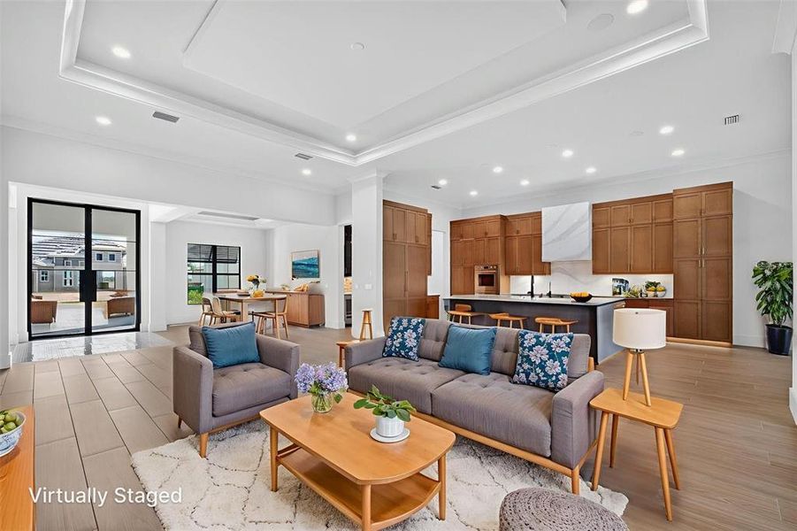 Furnished interior view inside a new home in , Sarasota (Image 38).