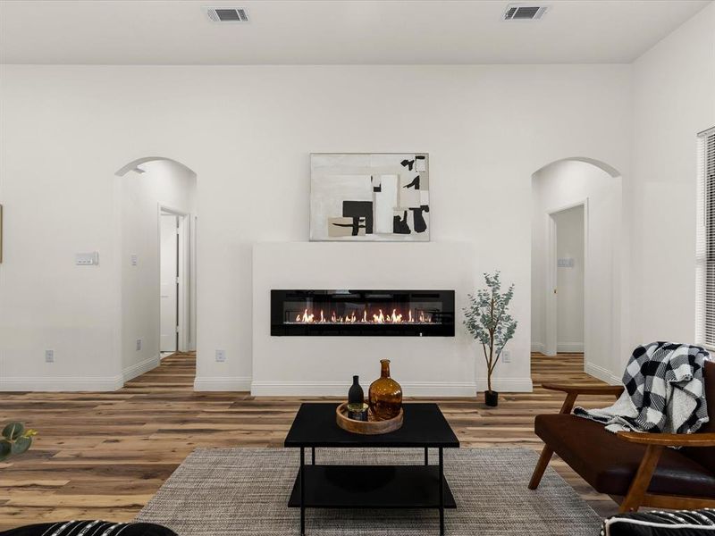 Furnished interior view inside a new home in , Fort Worth (Image 18).
