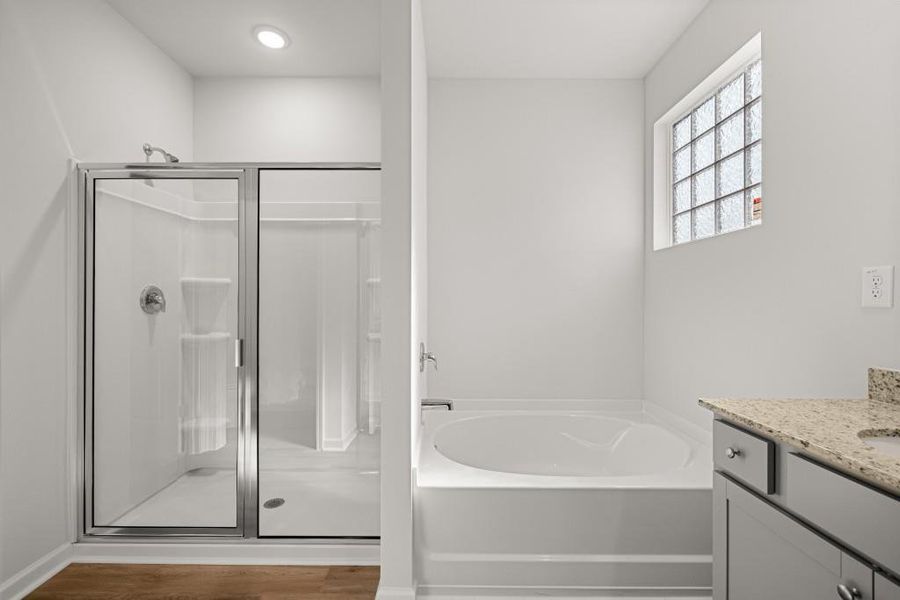 Furnished interior view inside a new home in Northwoods at Mirror Lake, Villa Rica (Image 12).