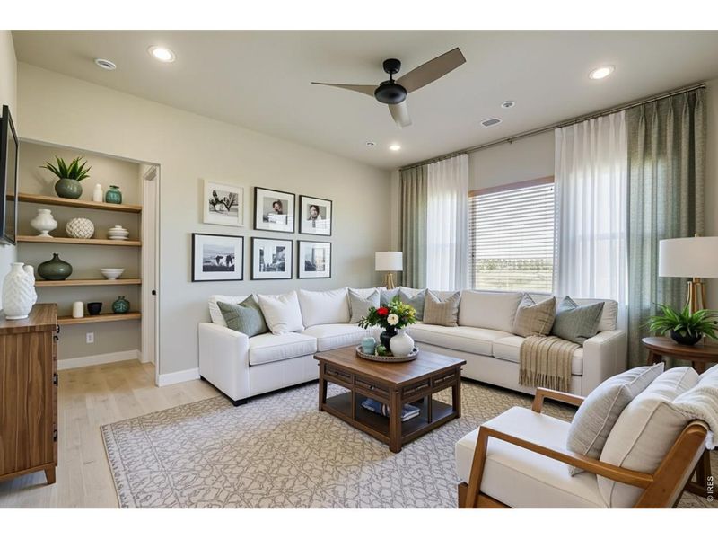 Furnished interior view inside a new home in Country Club Reserve – Fort Collins, Fort Collins (Image 12). Furnished interior view inside a new home in Country Club Reserve – Fort Collins, Fort Collins (Image 12).