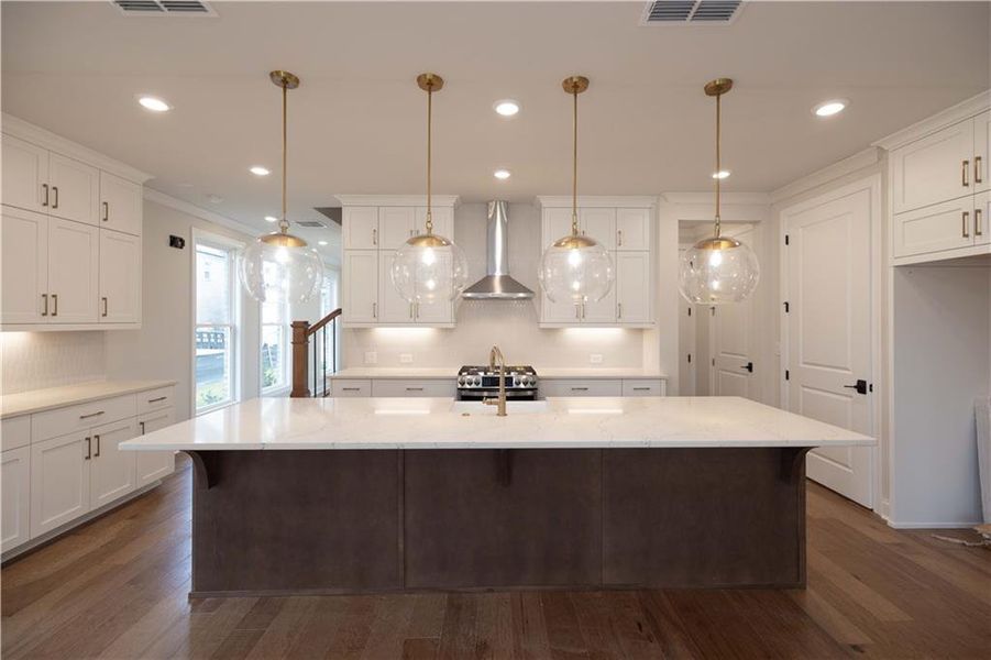 Furnished interior view inside a new home in Ward's Crossing Townhomes, Johns Creek (Image 6).