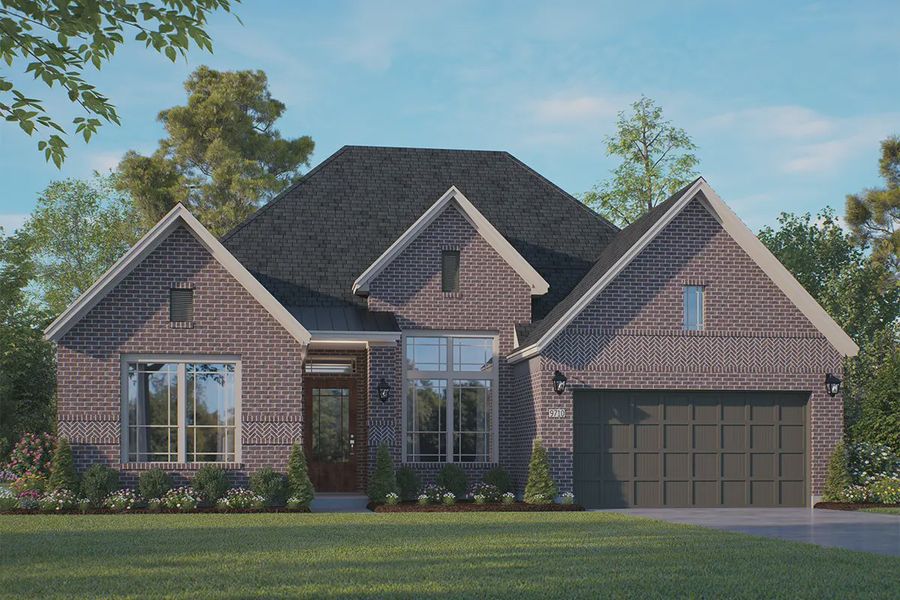 Representative exterior photo of a completed home built from the Lakeway by Chesmar Homes in Riceland 60',65',70', Mont Belvieu, TX (Image 16).