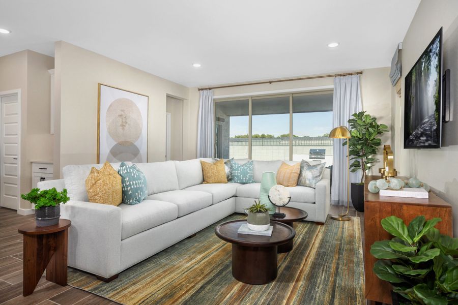 Representative furnished interior of a home built from the Perrine by Landsea Homes in Valencia at Citrus Park, Goodyear (Image 5).