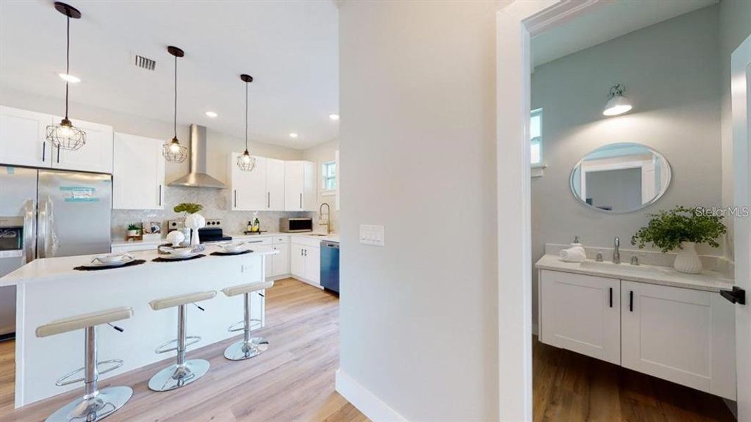 Furnished interior view inside a new home in , St. Petersburg (Image 8).