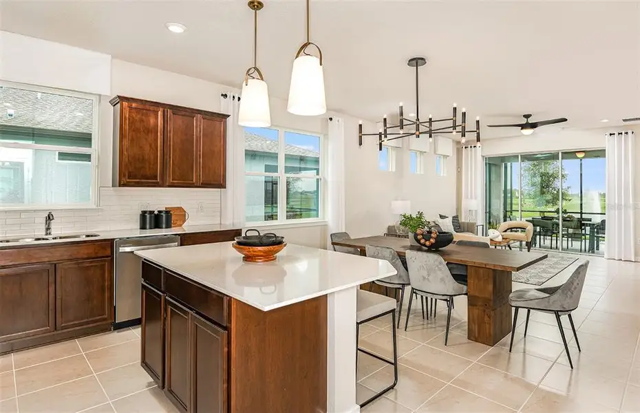 Furnished interior view inside a new home in , Parrish (Image 4).