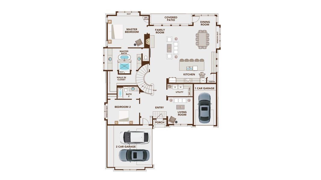 2D floor plan layout for the Lake Forest by Grand Homes in Chatham Reserve, Providence Village, TX (Image 4). 2D floor plan layout for the Lake Forest by Grand Homes in Chatham Reserve, Providence Village, TX (Image 4).