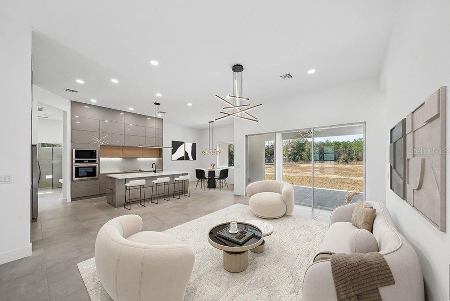 Furnished interior view inside a new home in , Ocala (Image 30).