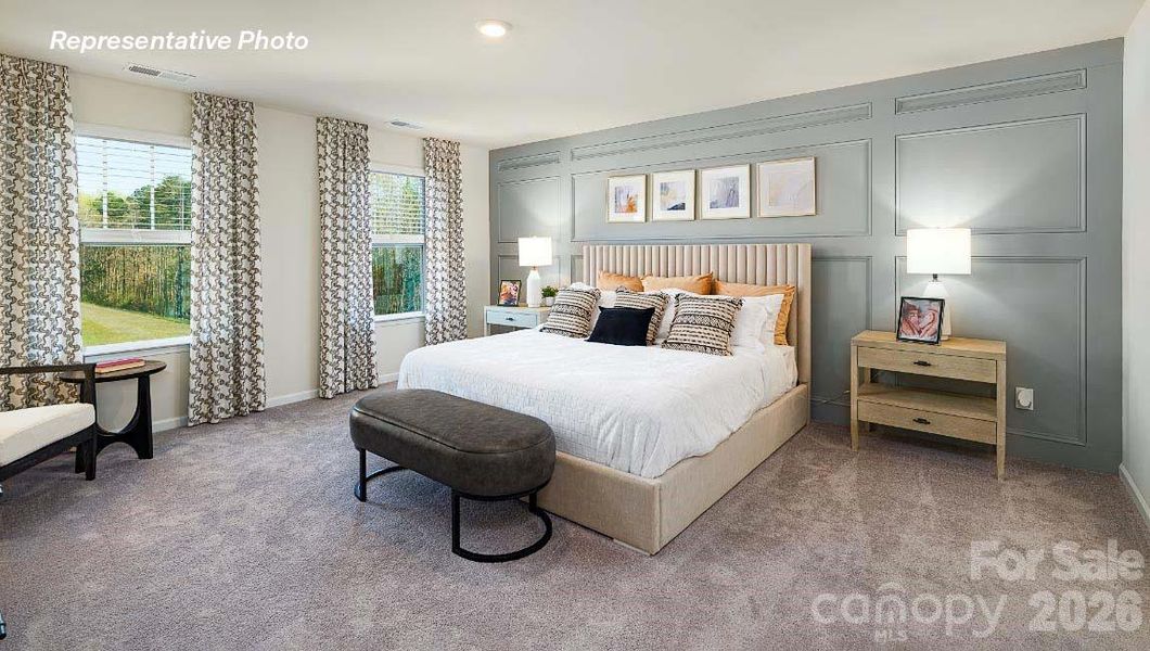Furnished interior view inside a new home in Sonoma Hills, Charlotte (Image 10).