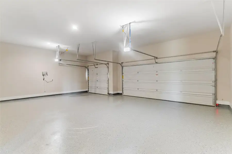 Garage with baseboards