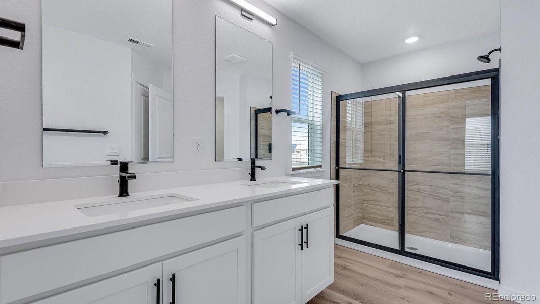 Furnished interior view inside a new home in Trails at Crowfoot, Parker (Image 10).