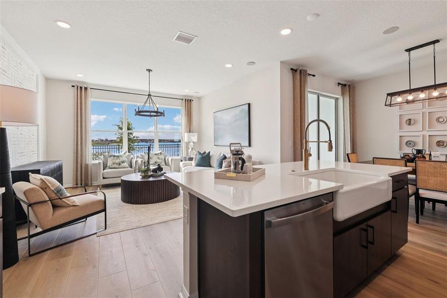 Furnished interior view inside a new home in Isla Mirada, San Antonio (Image 15).