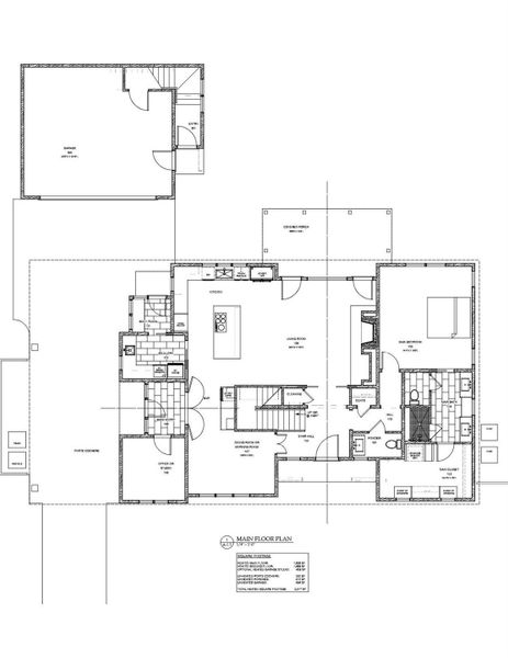 Proposed 1st floor plan
