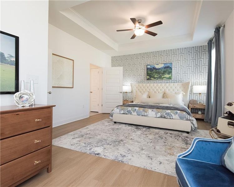Furnished interior view inside a new home in Cooper's Walk, Loganville (Image 42).