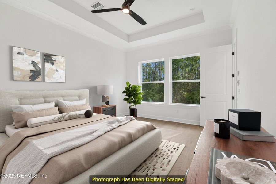 Furnished interior view inside a new home in Reflections 40' Front Load, Ponte Vedra (Image 9).