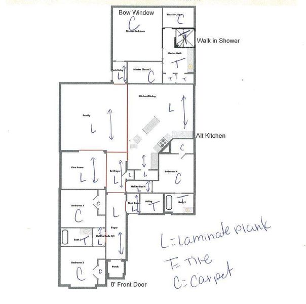 2D floor plan layout of this home in Wildtree, Magnolia, TX (Image 3). 2D floor plan layout of this home in Wildtree, Magnolia, TX (Image 3).
