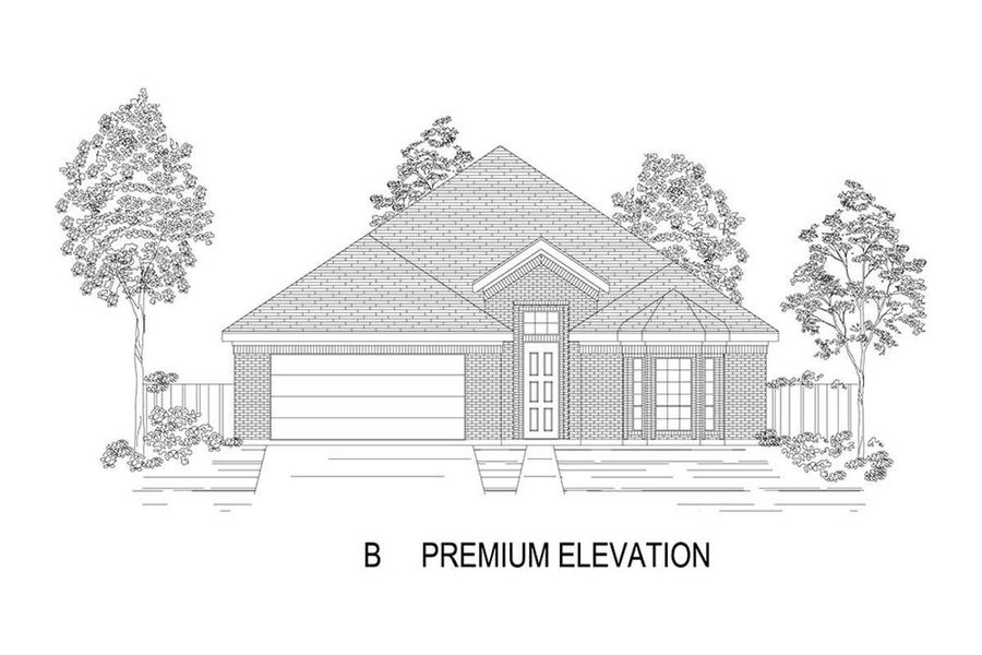 Representative rendering of the exterior for the Woodford 2F by First Texas Homes (Image 10).