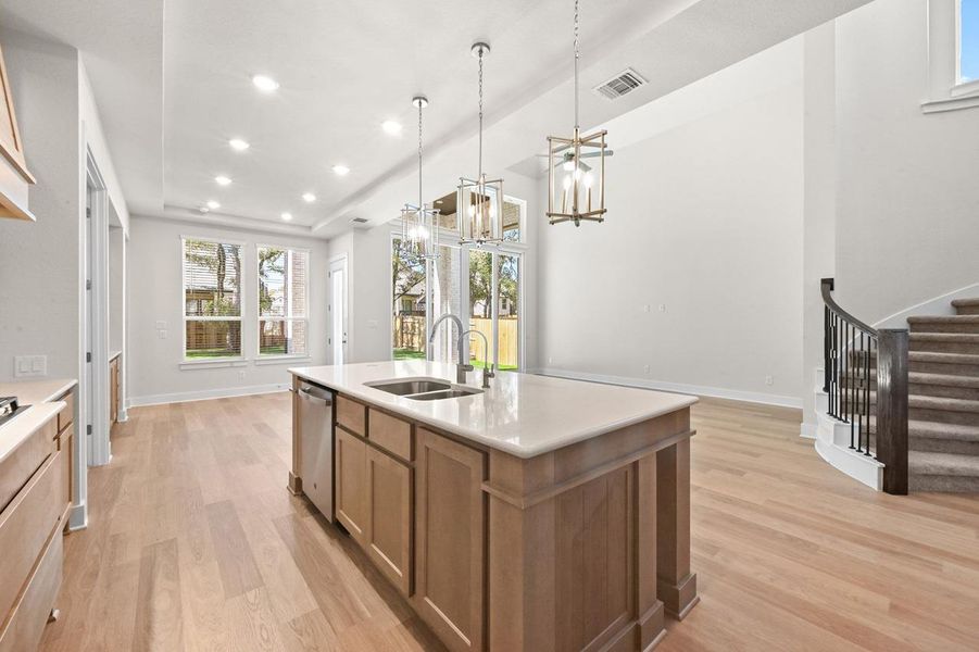 Furnished interior view inside a new home in 6 Creeks at Waterridge: 70ft. lots, Kyle (Image 8).