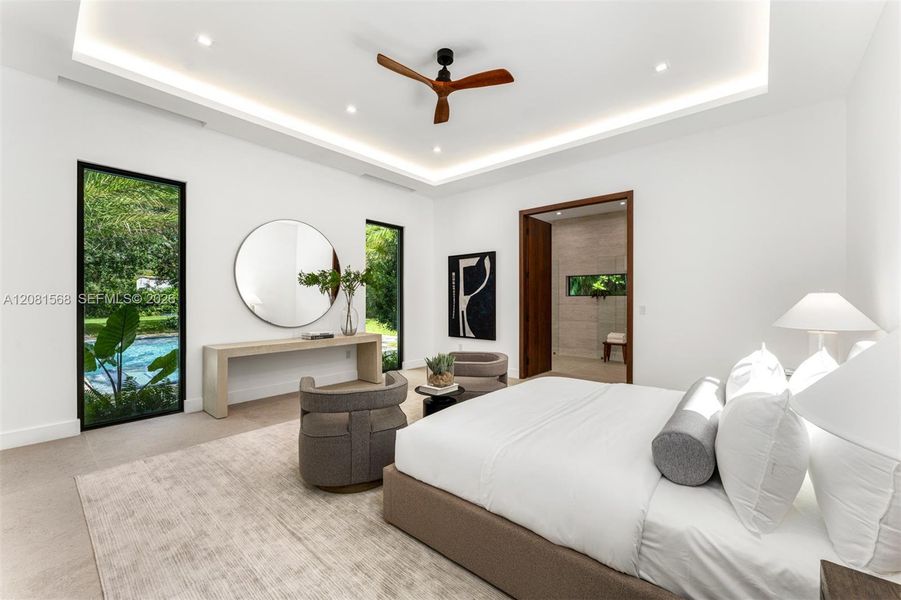 Furnished interior view inside a new home in , Miami (Image 15).