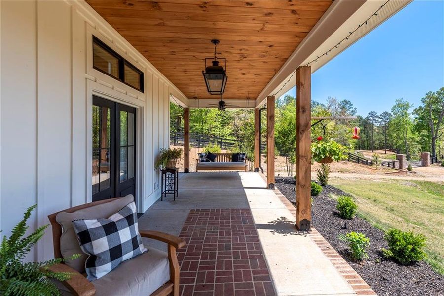 Exterior details and patio area of a home in , Talking Rock (Image 20).