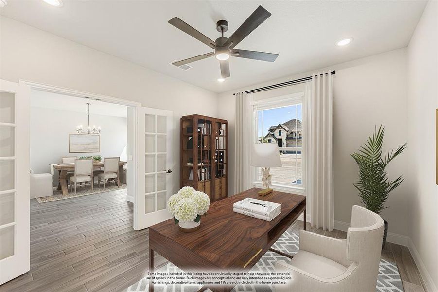 Furnished interior view inside a new home in Villages of Walnut Grove, Midlothian (Image 11). Furnished interior view inside a new home in Villages of Walnut Grove, Midlothian (Image 11).