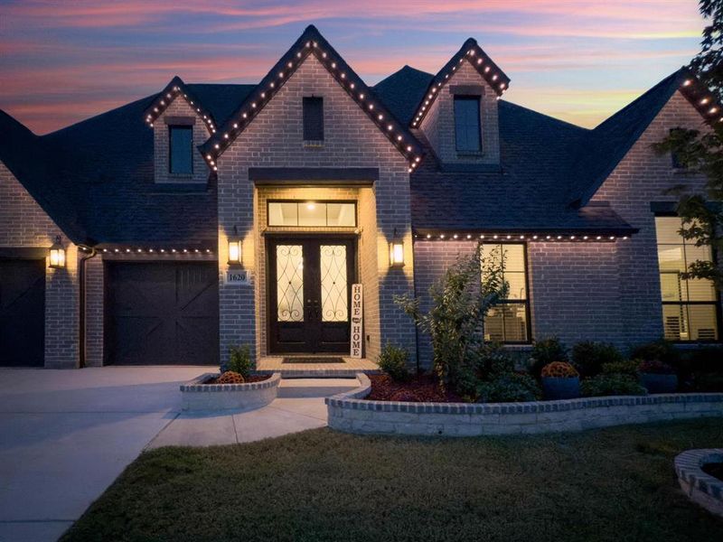 Front exterior of a new home in , McLendon-Chisholm, TX, highlighting curb appeal (Image 23). Front exterior of a new home in , McLendon-Chisholm, TX, highlighting curb appeal (Image 23).