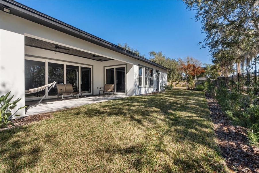 Exterior details and patio area of a home in , Land O' Lakes (Image 27).