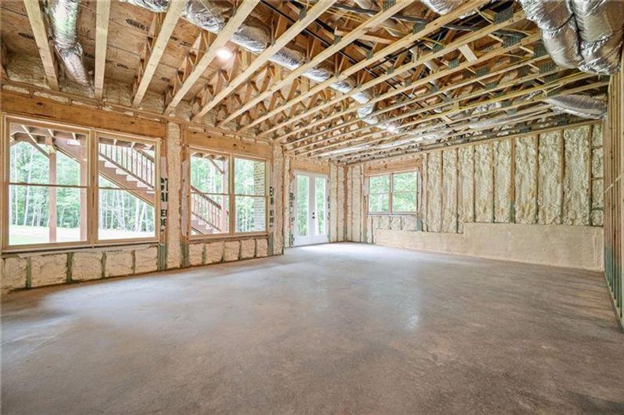 In-progress construction of a new home in , Monroe, GA (Image 66).