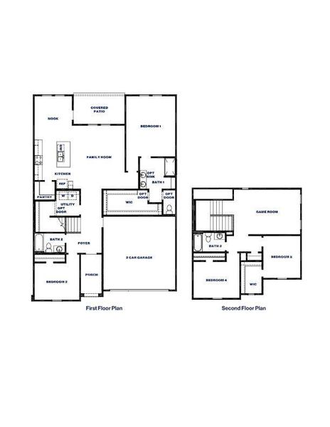 2D floor plan layout of this home in River Ranch Trails, Dayton, TX (Image 2). 2D floor plan layout of this home in River Ranch Trails, Dayton, TX (Image 2).