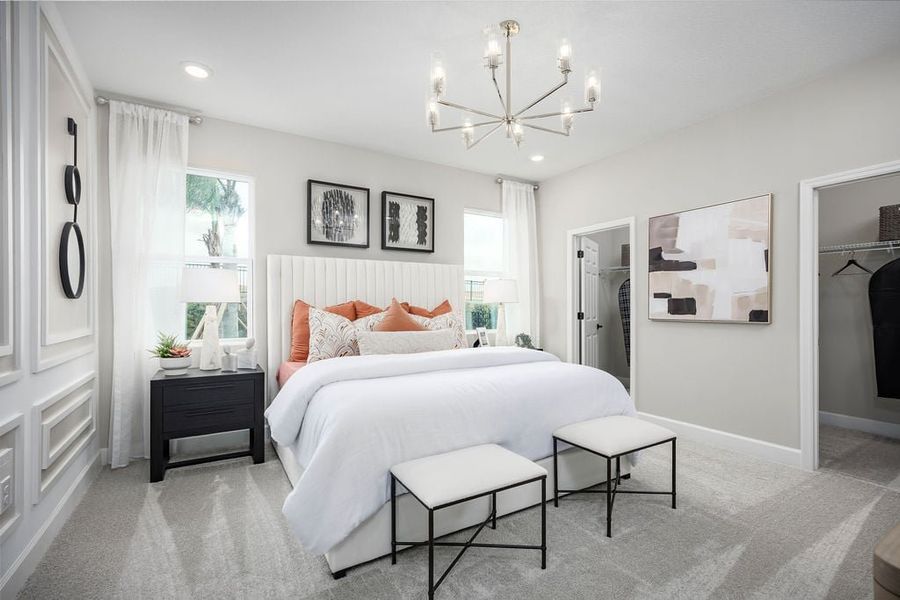 Representative furnished interior of a home built from the Maple by Risewell Homes in Cypress Bluff, Groveland (Image 8).